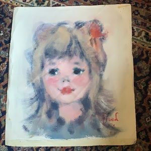 🌞2 Vintage Portrait Paintings